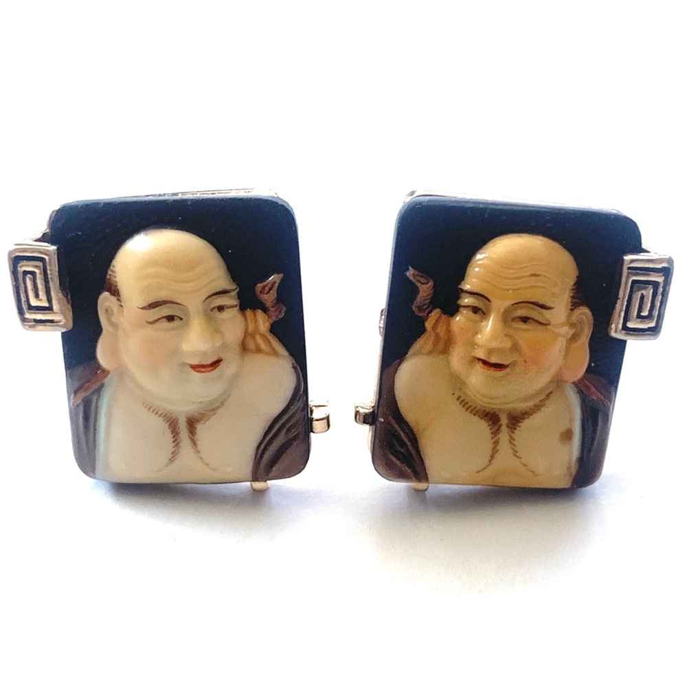 Swank cuff links - asian inspired